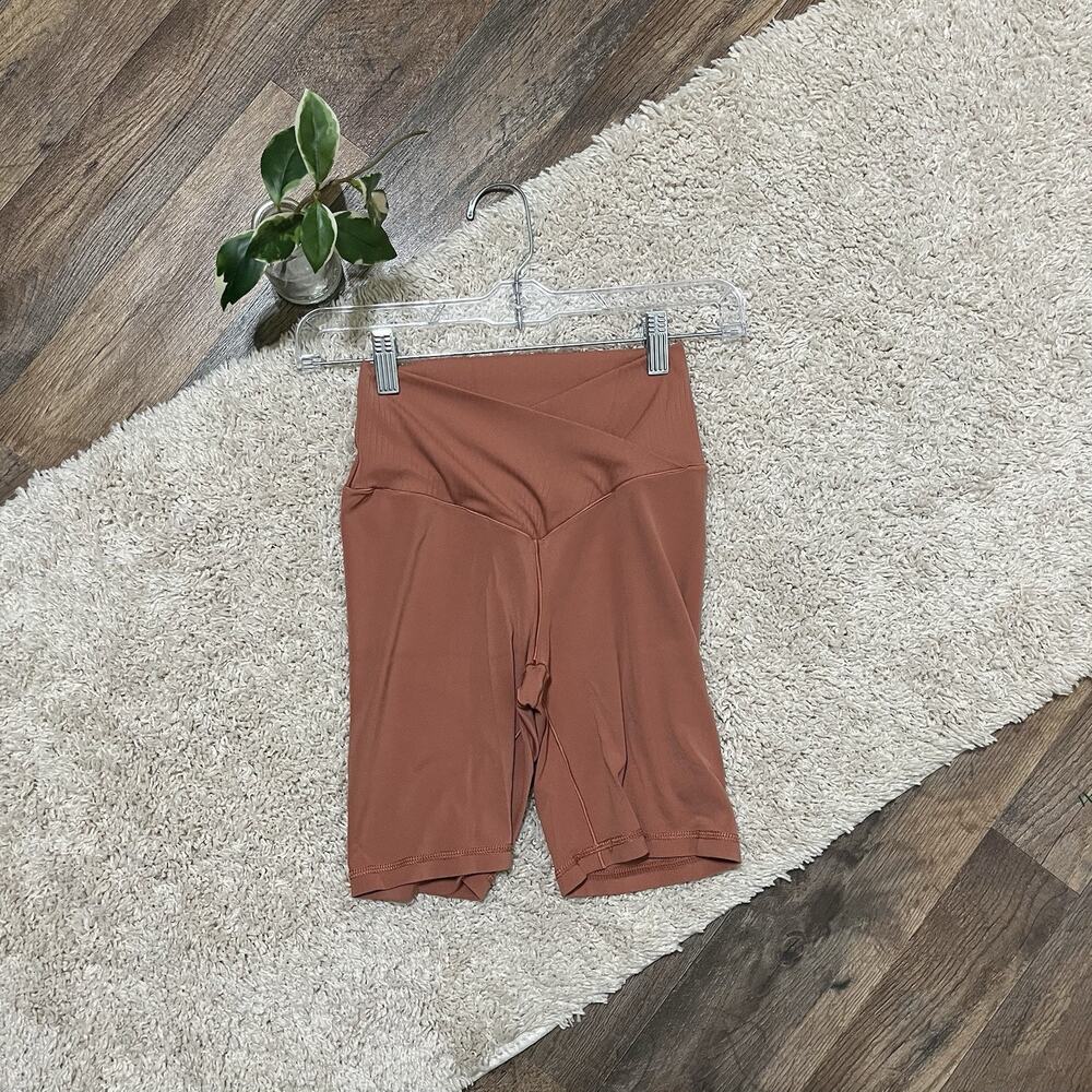 Offline by Aerie Medium Orange Real Me High-Rise Crossover Waist Biker Shorts